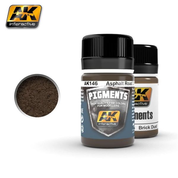 AK Interactive 146 35 ml.Asphalt Road Dirt Pigment