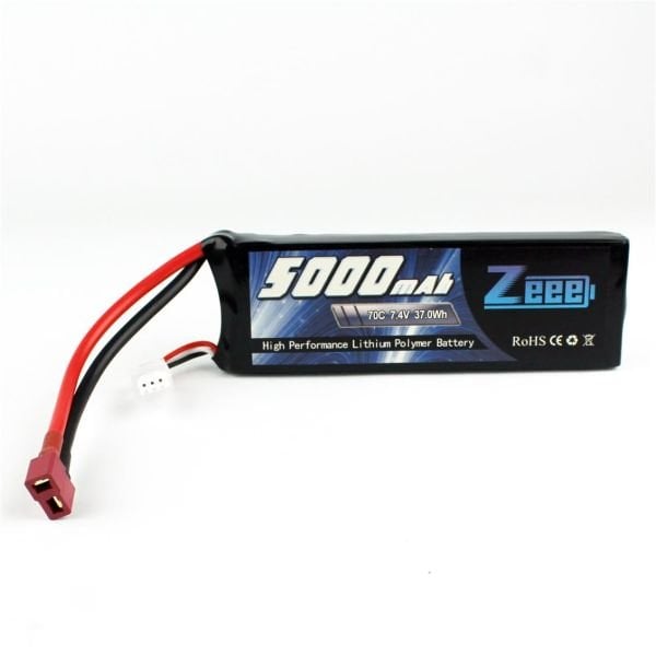 Zeee Power 2S, 7.4 Volt, 5000 mAh, 70C, T-Deans Fişli, Li-Po Pil Grubu