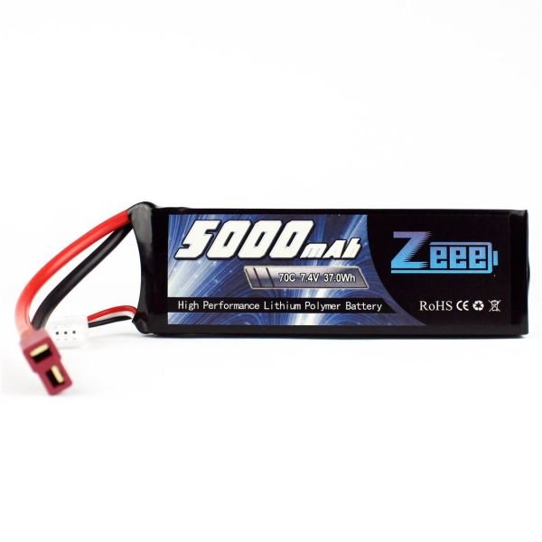 Zeee Power 2S, 7.4 Volt, 5000 mAh, 70C, T-Deans Fişli, Li-Po Pil Grubu