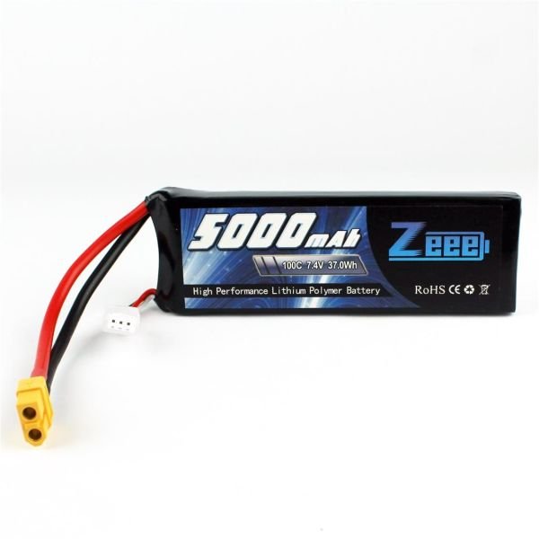 Zeee Power 2S, 7.4 Volt, 5000 mAh, 100C, XT60 Fişli, Li-Po Pil Grubu