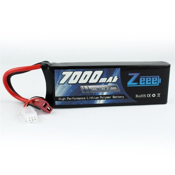 Zeee Power 2S, 7.4 Volt, 7000 mAh, 100C, T-Deans Fişli, Li-Po Pil Grubu