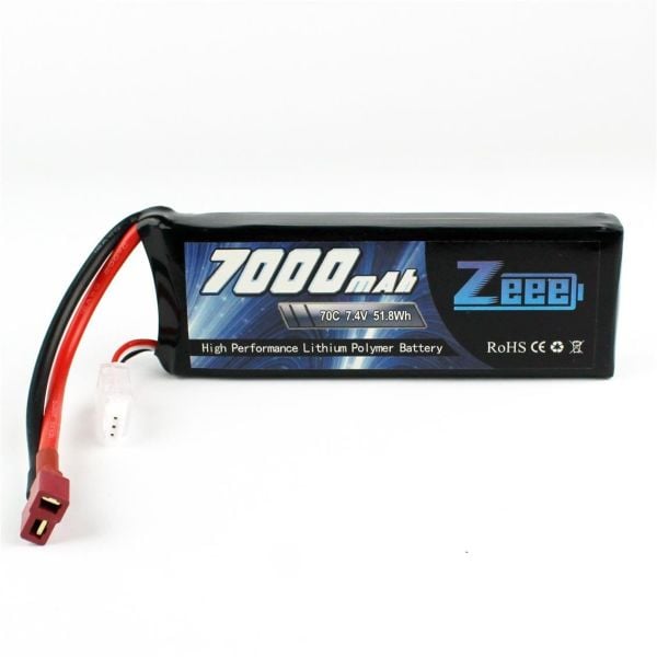 Zeee Power 2S, 7.4 Volt, 7000 mAh, 70C, T-Deans Fişli, Li-Po Pil Grubu