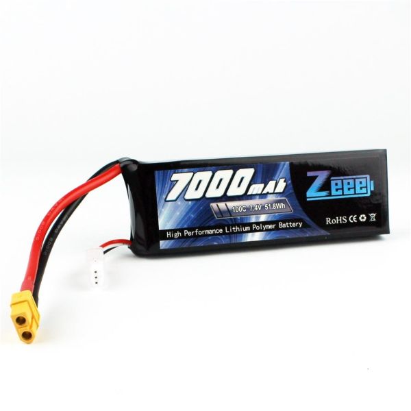 Zeee Power 2S, 7.4 Volt, 7000 mAh, 100C, XT60 Fişli, Li-Po Pil Grubu