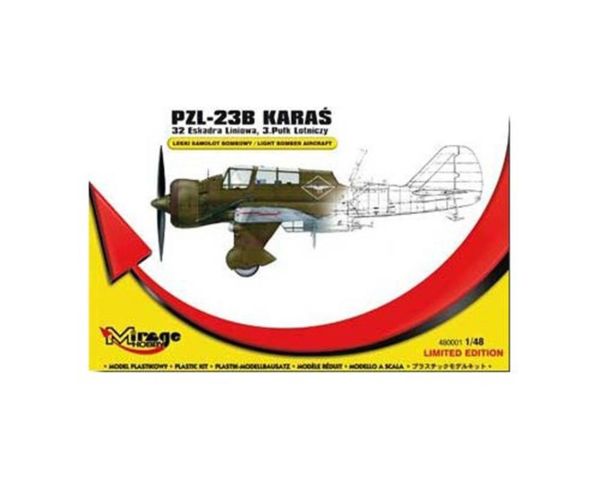 Mirage 480001 1/48 Ölçek, Pzl23B Karas Recon. Bomber 32Th Line F, Plastik Model kiti