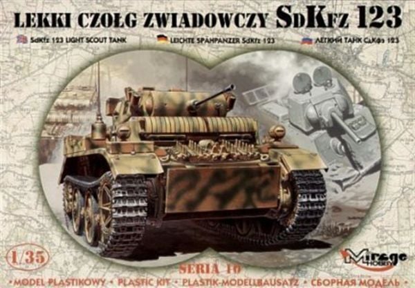 Mirage 35108 1/35 Ölçek, Sdkfz 123 Lıght Recce Tank, Plastik Model kiti