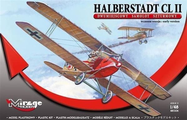 Mirage 481306 1/48 Ölçek, Halberstadt Cl.II Twoseat Version Earl, Plastik Model kiti