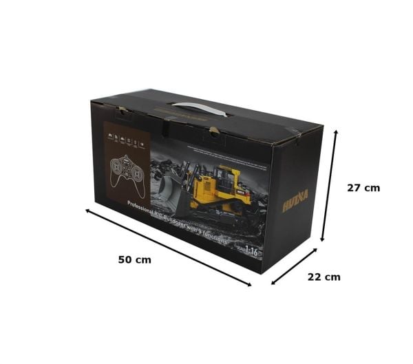 Huina 1569 1/16 Ölçek, Buldozer, 9 Kanal Uzaktan Kumandalı İş Makinası