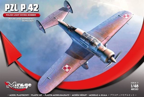 Mirage 481320 1/48 Ölçek, Pzl P.42 Polish Lıght Dıvıng Bomber, Plastik Model kiti