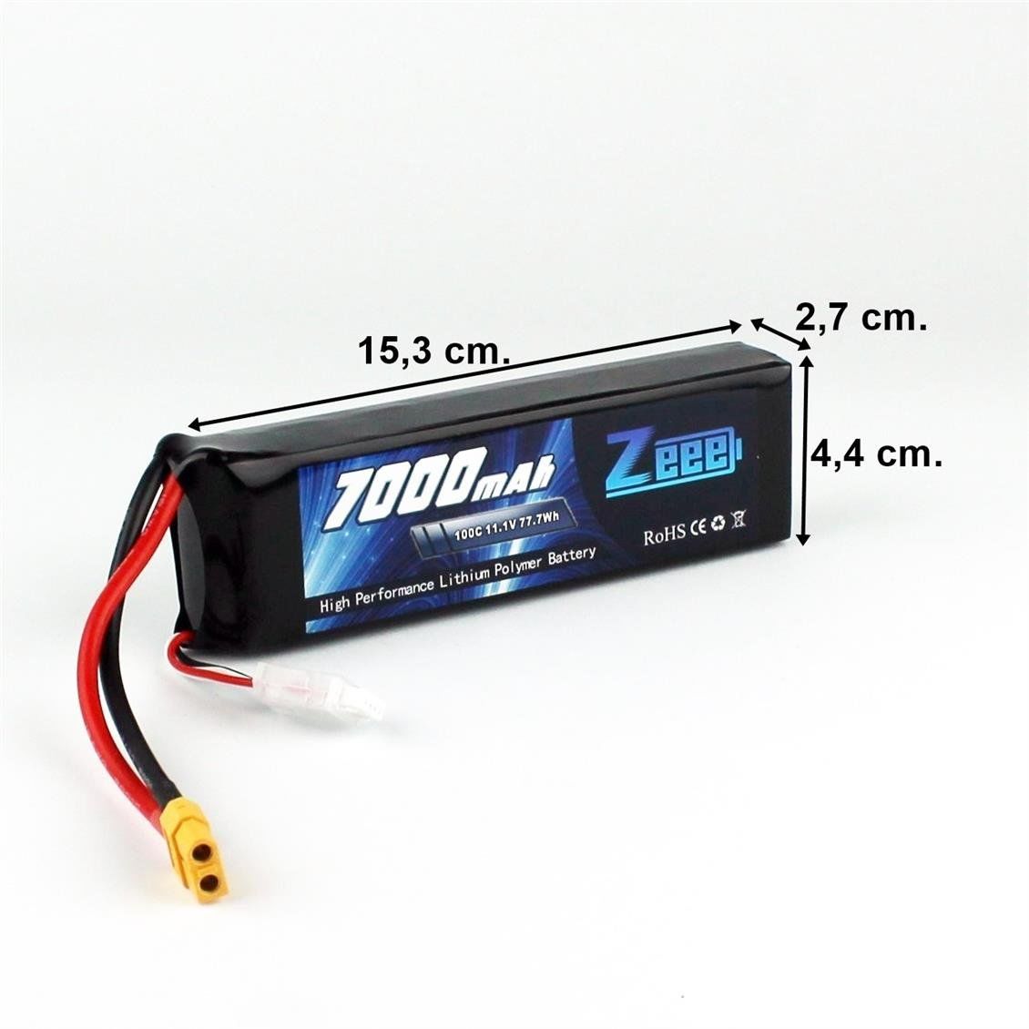 Zeee Power 3S, 11.1 Volt, 7000 mAh, 100C, XT60 Fişli, Li-Po Pil Grubu