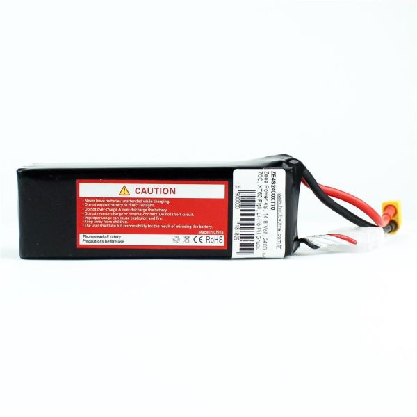 Zeee Power 4S, 14.8 Volt, 2400 mAh, 70C, XT60 Fişli, Li-Po Pil Grubu