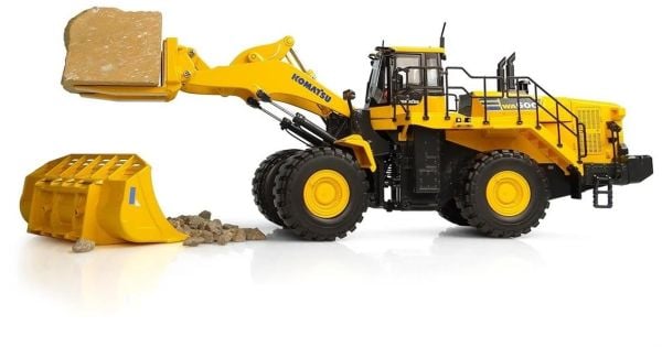 Universal Hobbies UH8153 1/50 Ölçek, Komatsu WA600-8 Tekerlekli Loder, Sergilemeye Hazır Metal İş Makinası Modeli