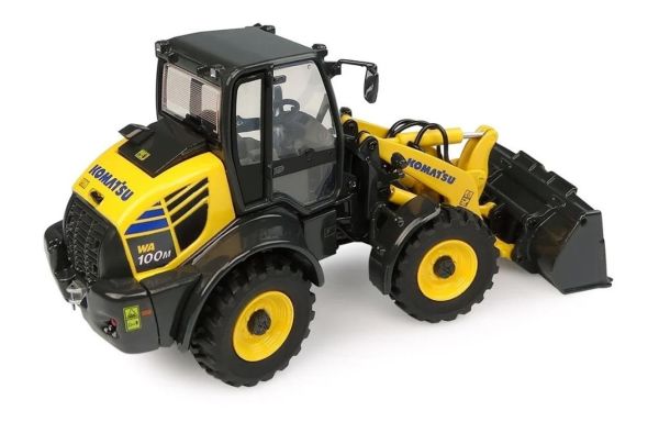 Universal Hobbies UH8145 1/50 Ölçek, Komatsu WA100M-8 Tekerlekli Loder, Sergilemeye Hazır Metal İş Makinası Modeli