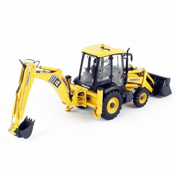 Universal Hobbies UH8142 1/50 Ölçek, Komatsu WB93-R 2WD Backhoe Loder, Sergilemeye Hazır Metal İş Makinası Modeli