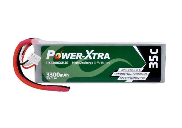 Power-Xtra 11.1V 3300 mAh 3S1P 35C Li-Polymer Pil (Soket Yok)