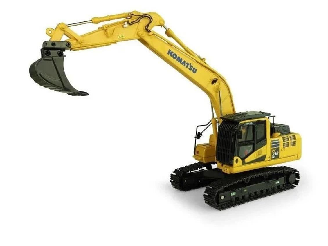 Universal Hobbies UH8122 1/50 Ölçek, Komatsu PC210 LC-11 Ekskavatör, Sergilemeye Hazır Metal İş Makinası Modeli