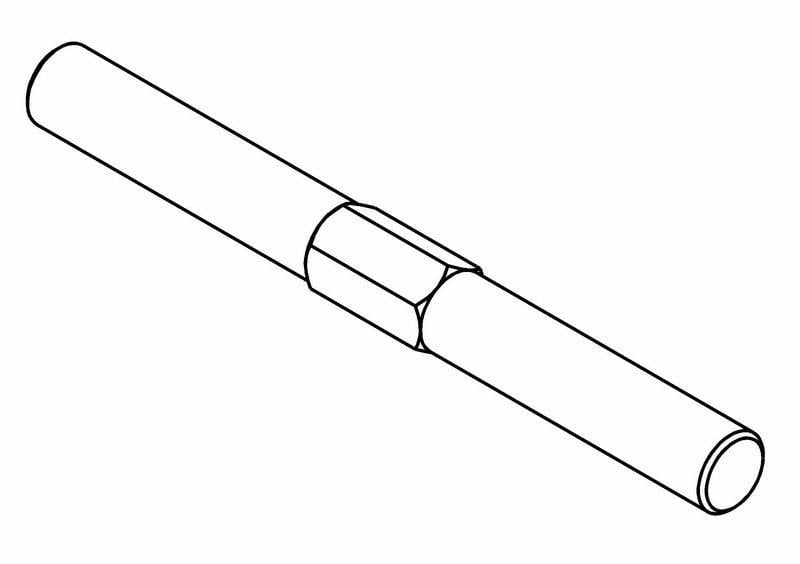 Salıncak Rot Kolu Saplaması Alüminyum 96mm (Opt.) x2