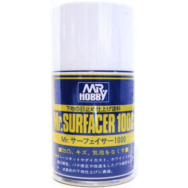 Mr.Hobby B-505 100 ml. Mr.Surfacer 1000, Gri, Sprey Astar Boyası