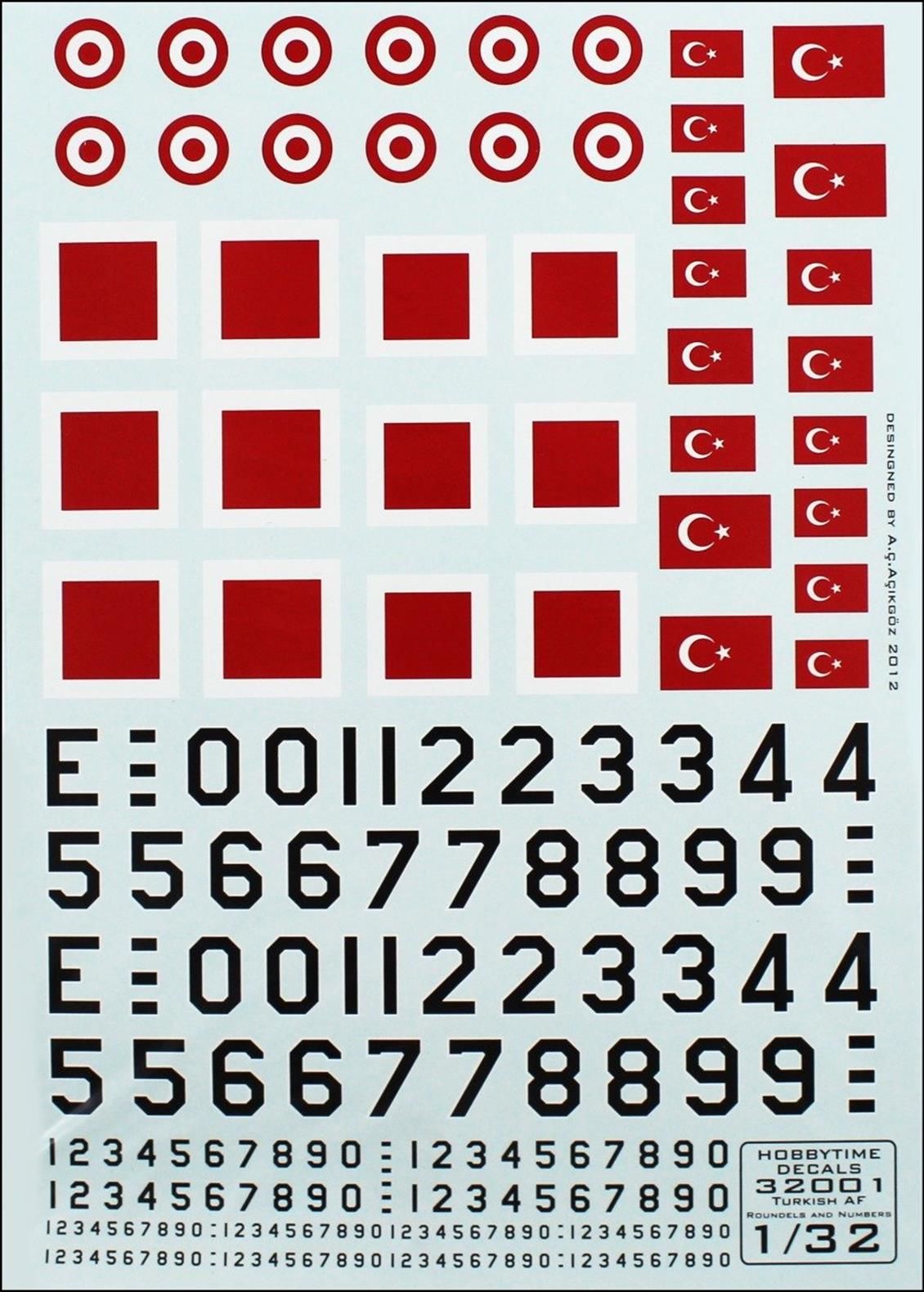 Microscale 32001 1/32 Ölçek, Türk Forsları Decals-1/32 Ölçek, Turkish Strea