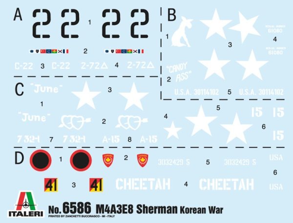 Sherman M4A3E8 - Korean War