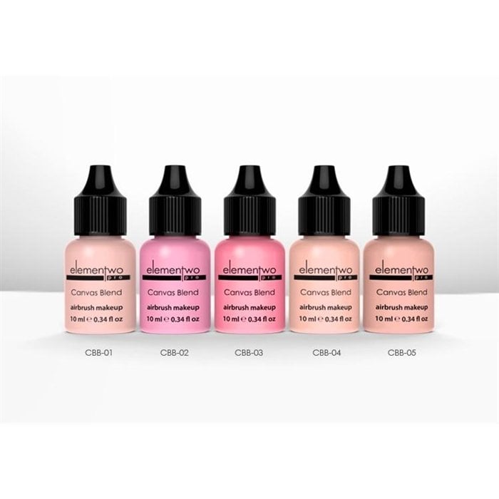 Elementwo Pro Canvas Blend Airbrush Makeup Soft Allık Kiti 5x10ml.