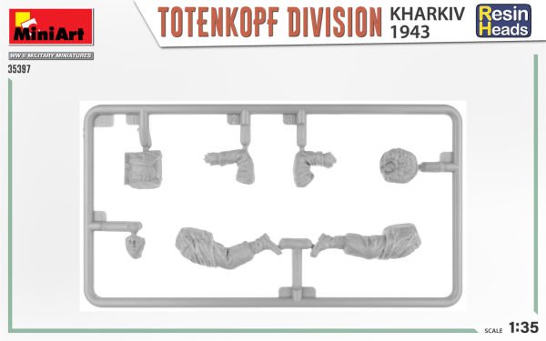 MiniArt TotenKopf Tümeni. Kharkov 1943. Reçine Başlı