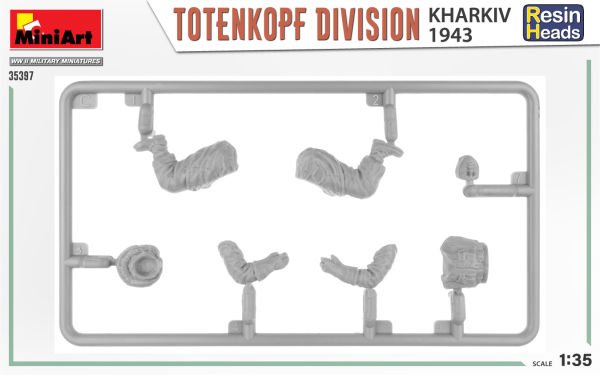 MiniArt TotenKopf Tümeni. Kharkov 1943. Reçine Başlı