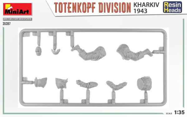 MiniArt TotenKopf Tümeni. Kharkov 1943. Reçine Başlı