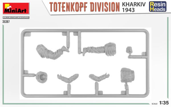 MiniArt TotenKopf Tümeni. Kharkov 1943. Reçine Başlı