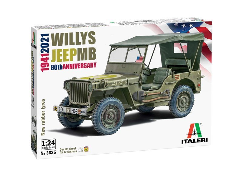 1/24 Willys Jeep MB 80th Anniversary 1941-2021