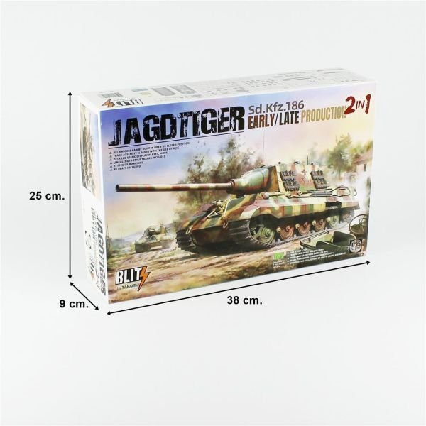 Takom 8001 1/35 Ölçek, Alman Tank Avcısı Jagdtiger, İlk/Son Dönem Opsiyonlu, Plastik Model kiti