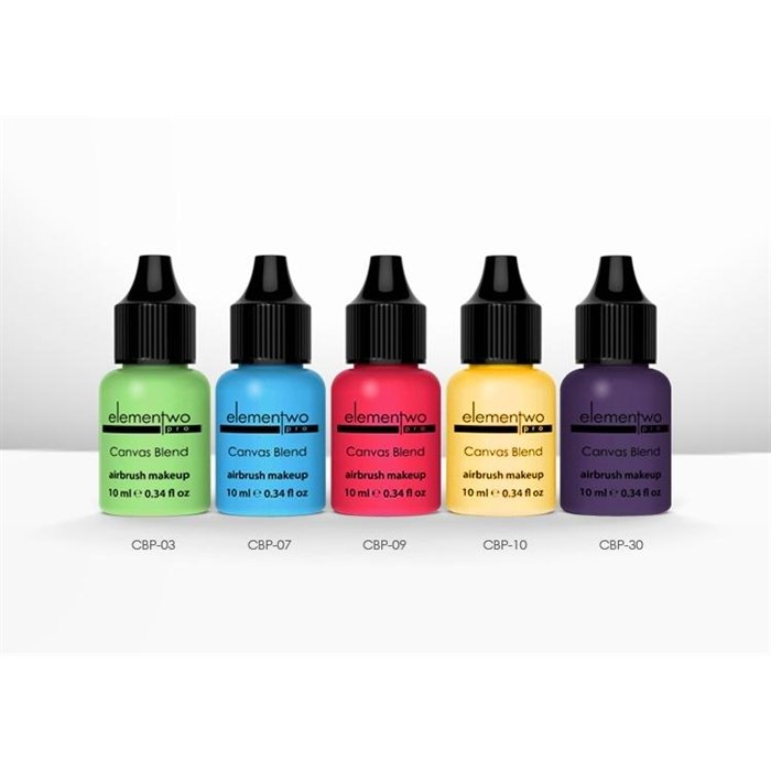 Elementwo Pro Canvas Blend Airbrush Makeup Mat Boya Kiti 5x10ml.