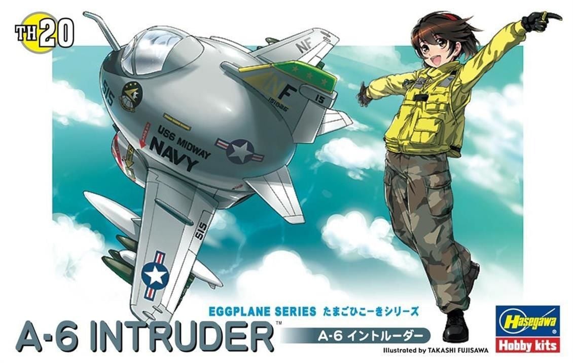 Hasegawa TH20 60130 A-6 Intruder, Savaş Uçağı (Eggplane Serisi), Plastik Model kiti