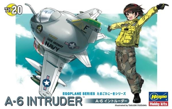 Hasegawa TH20 60130 A-6 Intruder, Savaş Uçağı (Eggplane Serisi), Plastik Model kiti