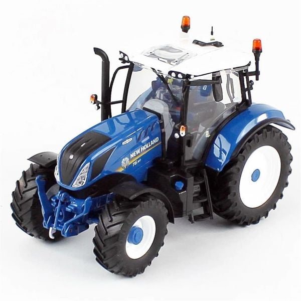 Universal Hobbies UH6234 1/32 Ölçek, New Holland T6.180 Kabinli Traktör, Mavi Versiyon, Sergilemeye Hazır Metal Tarımsal Makina