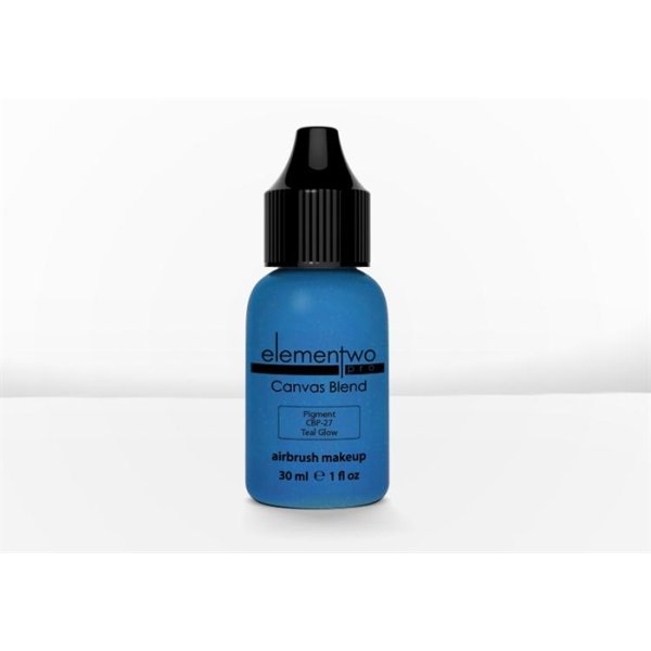 Elementwo Pro Canvas Blend Airbrush Makeup CBP-27 Teal Glow Parlak Pigment 30ml.