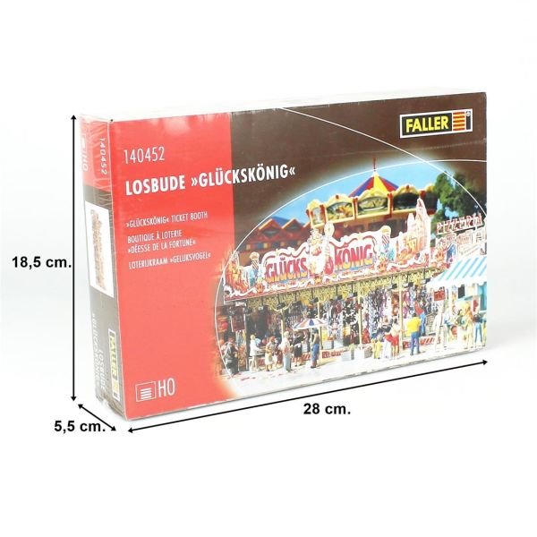 Faller 140452 1/87 Ölçek, Şanslı Kral Lunapark Tesisi, Plastik Model Kiti