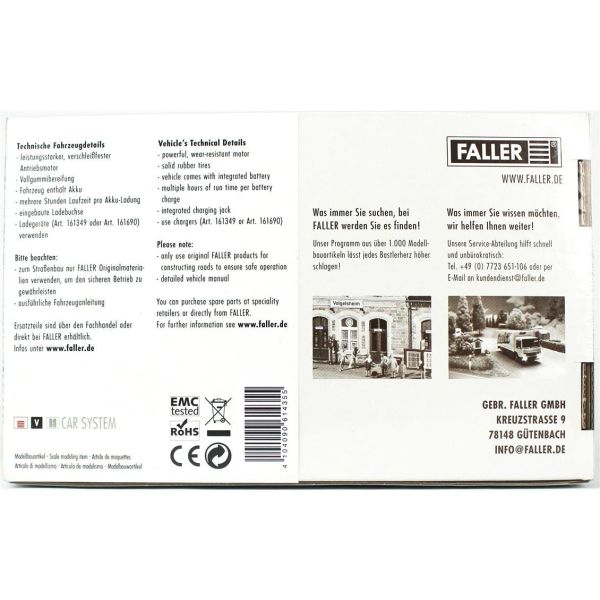 Faller 161435 1/87 Ölçek, Car System MB Sprinter (Herpa)