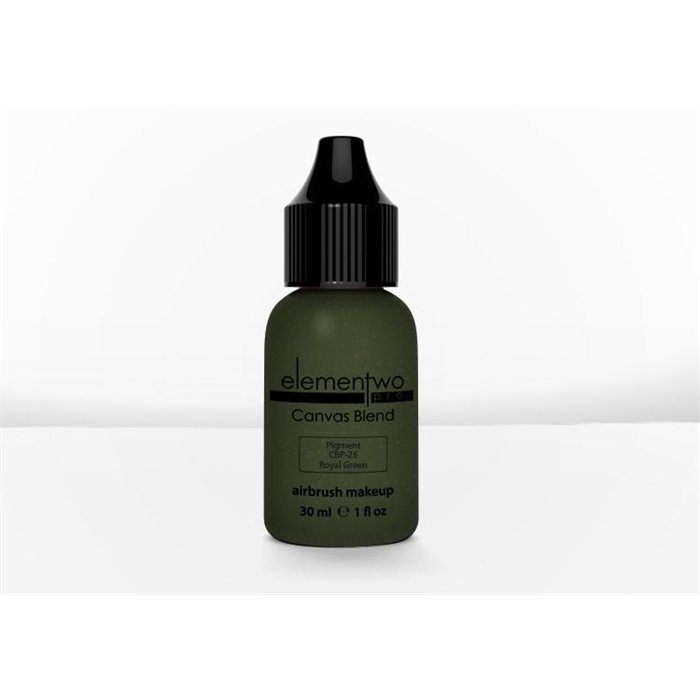 Elementwo Pro Canvas Blend Airbrush Makeup CBP-25 Royal Green Parlak Pigment 30ml.