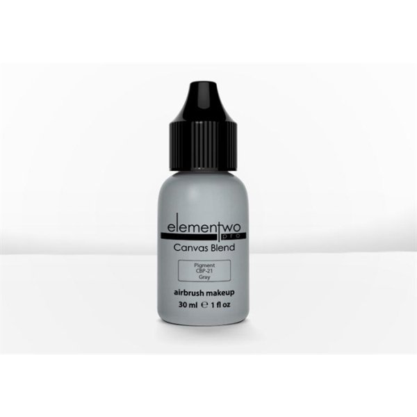 Elementwo Pro Canvas Blend Airbrush Makeup CBP-21 Gray Mat Pigment 30ml.