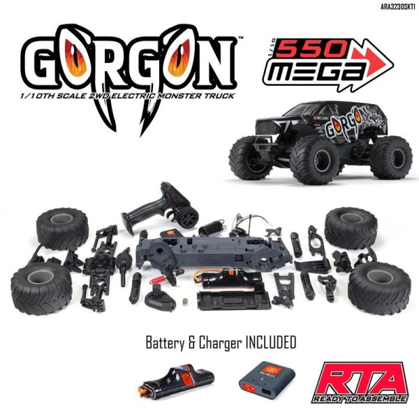 Arrma 1/10 GORGON MT Kuruluma Hazır Kit (Pil + Şarj Dahil)