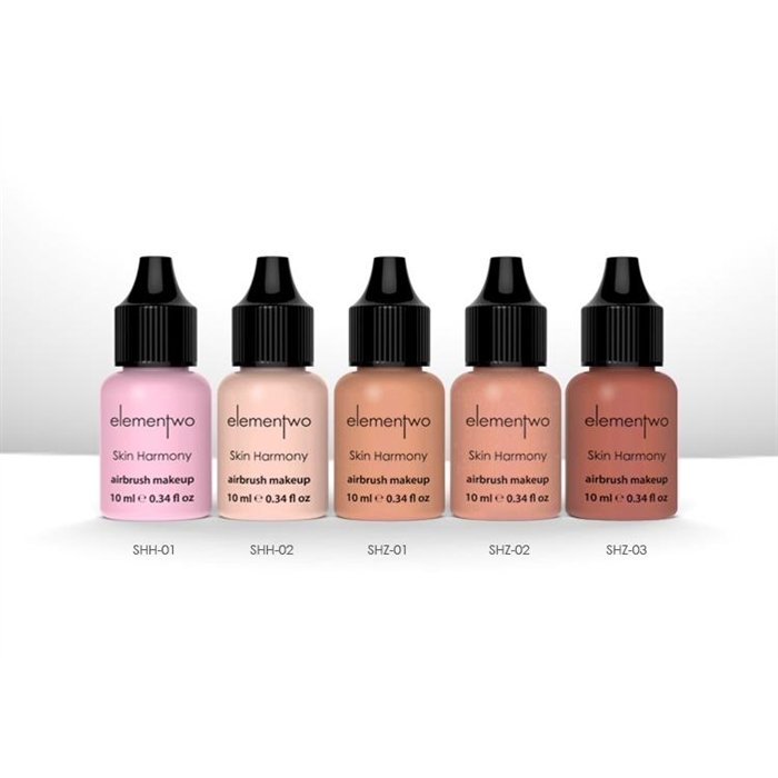 Elementwo Skin Harmony Airbrush Makeup Highlighter & Kontür Kiti 5x10ml.