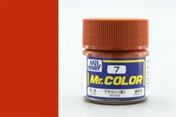 Mr.Hobby C-007 10 ml. Brown, Mr.Color Serisi Model Boyası