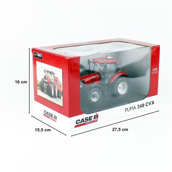 Universal Hobbies UH5286 1/32 Ölçek, Case IH Puma 240 CVX (2017) Traktör, Sergilemeye Hazır Metal İş Makinası Modeli