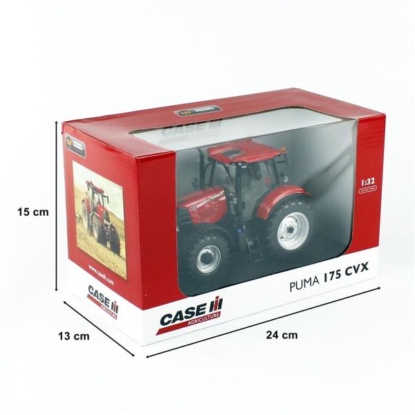 Universal Hobbies UH5261 1/32 Ölçek, Case IH Puma 175 CVX Traktör, Sergilemeye Hazır Metal Tarımsal Makina Modeli