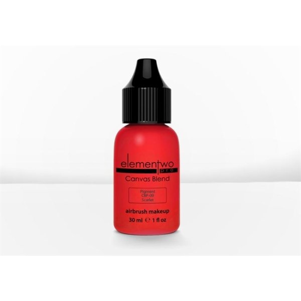 Elementwo Pro Canvas Blend Airbrush Makeup CBP-09 Scarlet Mat Pigment 30ml.