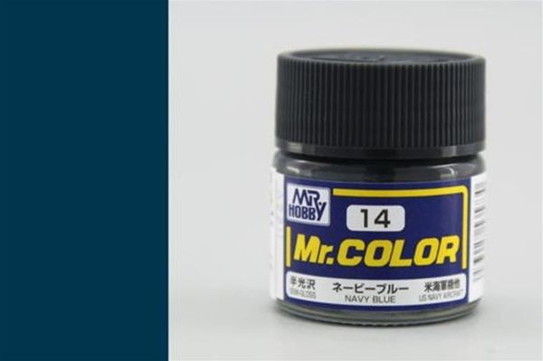 Mr.Hobby C-014 10 ml. Navy Blue, Mr.Color Serisi Model Boyası