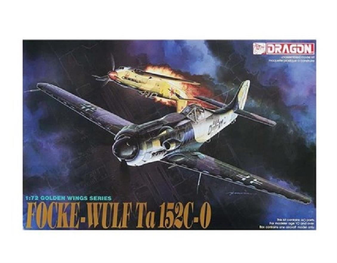 Dragon 5007 1/72 Ölçek, Focke-Wulf Ta152C-0 Savaş Uçağı Plastik Model Kiti