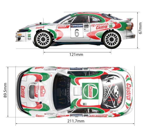 Carisma GT24 Toyota Celica GT-4 WRC Rally Micro Rc