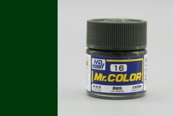 Mr.Hobby C-016 10 ml. IJA Green, Mr.Color Serisi Model Boyası