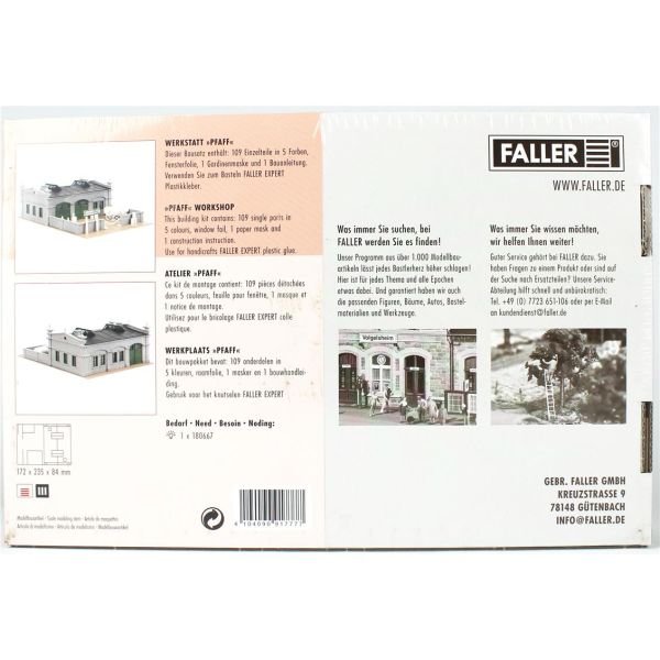 Faller 191777 1/87 Ölçek, İmalathane, Plastik Model Kiti